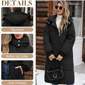 Women’s long parka coat